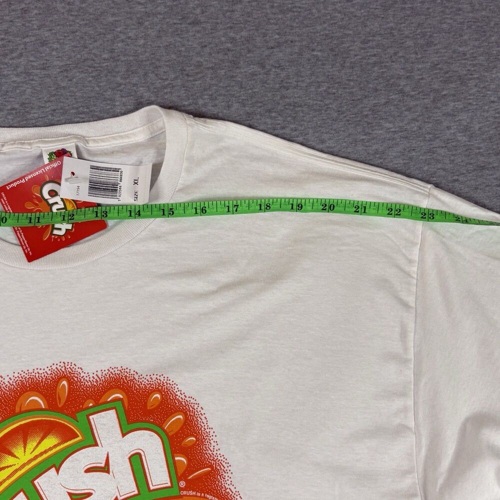 NWT Crush Orange Soda Logo Graphic T-Shirt XL White 2025 Official Licensed Tee - Picture 8 of 9